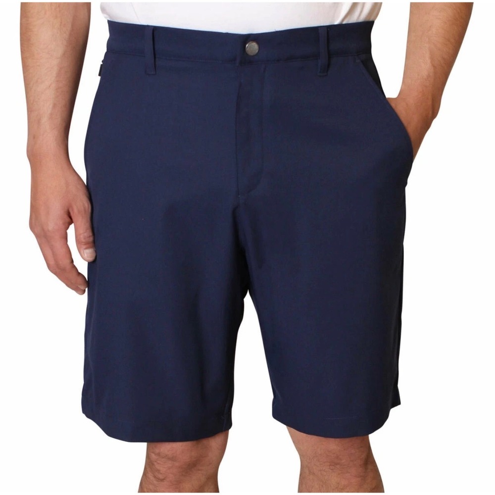 NWT Kirkland Signature Mens Performance Shorts Navy Blue 40 Stretch Golf Classic